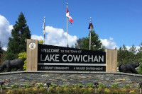 Welcome to Lake Cowichan Sign